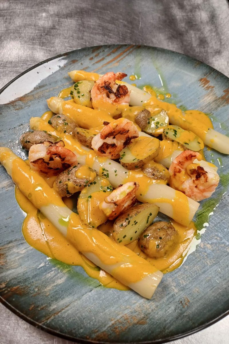 Spargel Mit Garnelen Ungxund